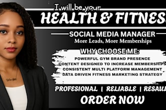 do gym social media marketing  fitness instagram management  branding