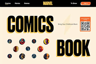 design squarespace comic creator website graphic novel website portfolio website