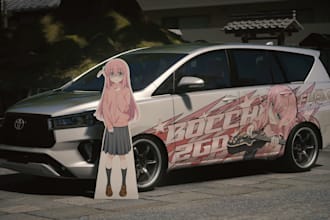 make you a anime standee as a game props for any games