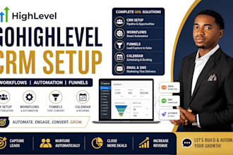 setup gohighlevel ghl crm workflows automation funnels calendar email sms