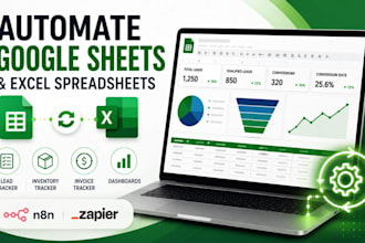 build google sheet automation, type form, lead tracking, CRM, business dashboard