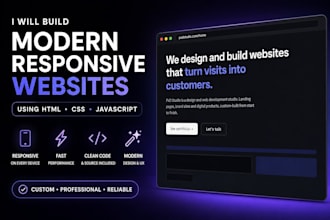 build a modern responsive website