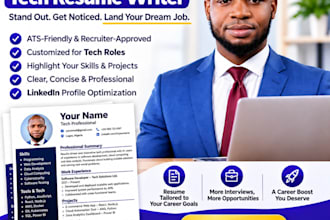 write an ats optimized tech resume for IT and tech jobs