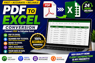 convert PDF to excel, scanned PDF, image to excel accurately