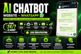 build an ai customer support agent for website and whatsapp