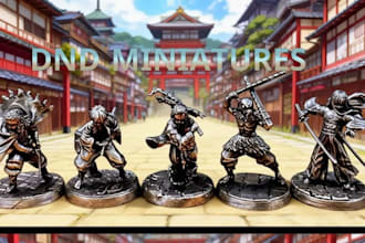 sculpt custom dnd miniature tabletop miniature and stl character for 3d printing