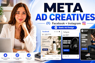 design meta ad creatives for facebook and instagram