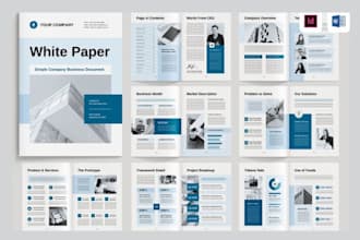 design professional whitepaper, freebie, one pager, letterhead, lead magnet