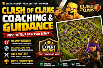 provide professional clash of clans attack strategy and base improvement