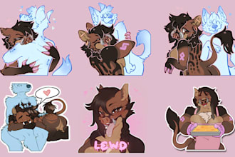 create custom telegram furry stickers nsfw furry stickers discord animated emote