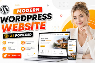 design ai responsive wordpress website online store