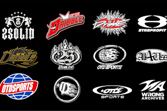 design exclusive custom y2k logo for your streetwear brand