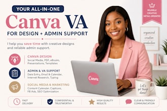 be your canva VA for graphic and social media design