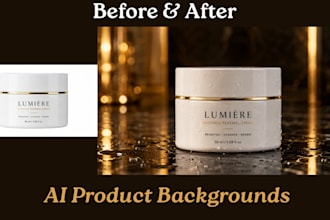 create a professional ai background for your product photo