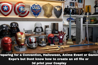 print and paint helmet mask sculpt 3d wearable cosplay armor prop stl file model