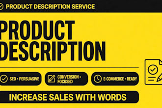 write SEO amazon product description for shopify etsy listing