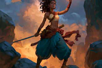 draw stunning fantasy character portraits for dnd, rpg, and games
