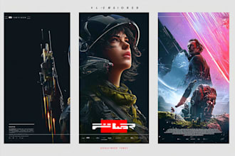 create an artistic poster design for film festivals