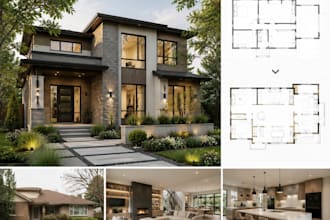 draw and design home renovation remodeling plans and house redesign drawings