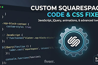 customise squarespace using custom CSS, javascript, jquery