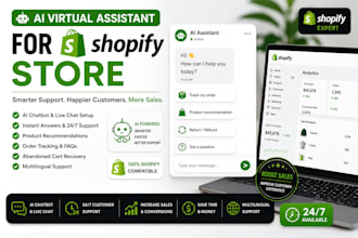 be your ai virtual assistant for shopify store management and customer support