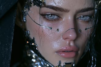 illustrate epic sci fi heroes and villains