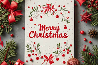 do custom greeting card, birthday card, christmas card,