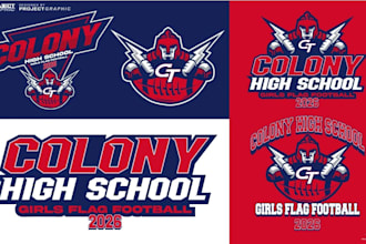 design sports logo for baseball, football, basketball, mascot
