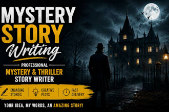 write an engaging mystery thriller romance or horror story