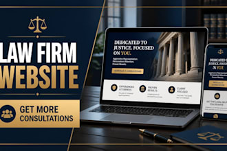 design a professional law firm website for more consultations