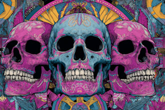 create colorful psychedelic and trippy style for your brand