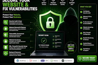 secure your website and fix security vulnerabilities