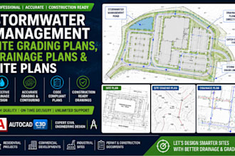design stormwater management site grading plans drainage plans and site plans
