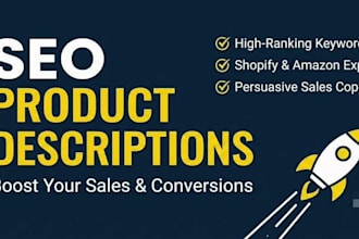 write SEO product descriptions that drive high sales