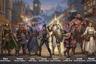 draw your rpg game character design