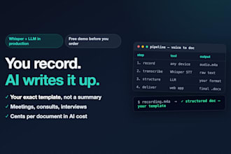 build an ai tool that turns voice recordings into structured documents