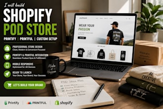build shopify pod store with printify printful and custom setup