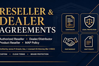 draft a premium, legally binding reseller agreement as a US attorney