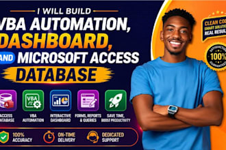 d vba automation, dashboard, and microsoft access database