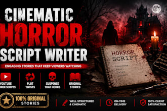 write a cinematic horror story or youtube horror script