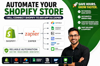 connect shopify to airtable google sheet gorgias sap sms or notion via zapier