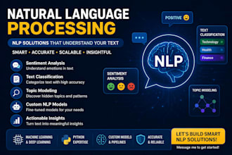 build custom nlp, text classification and sentiment analysis models