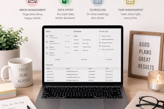 be your virtual assistant, managing your inboxes, schedules, and data