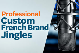 create a custom french brand jingle, podcast intro, and audio logo