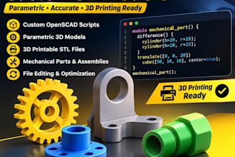 create custom openscad 3d models