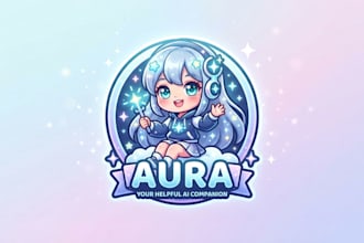 design a cute custom chibi logo for your brand or character
