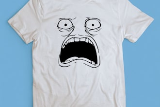 create an funny meme t shirt design