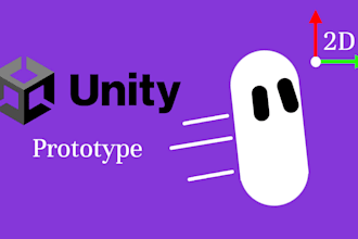 create a simple 2d game prototype in unity