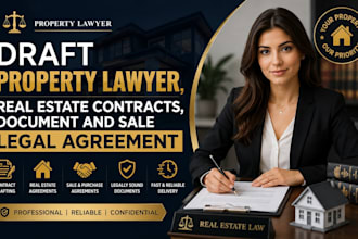 draft real estate contracts, property agreements and sale legal documents