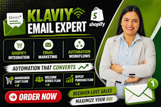 setup shopify klaviyo email marketing automation and abandoned cart flows